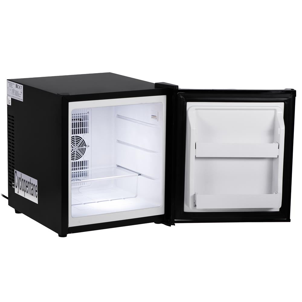 Adler AD 8089 Mini Kühlschrank Getränkekühlschrank mit LED Innenbeleuchtung Schwarz
