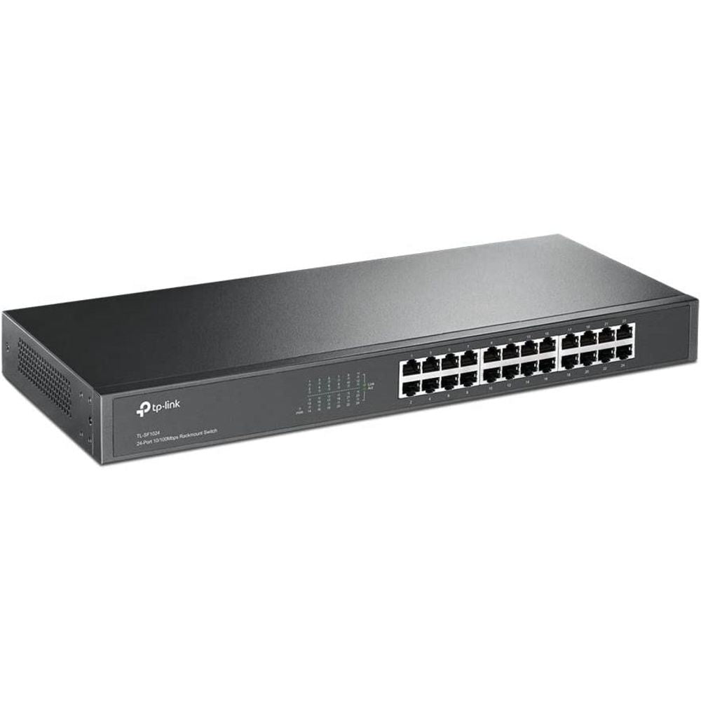 TP-Link TL-SF1024 Rackmount Fast Ethernet Netzwek Switch 24x 10/100Mbit/s Ports | refurbished