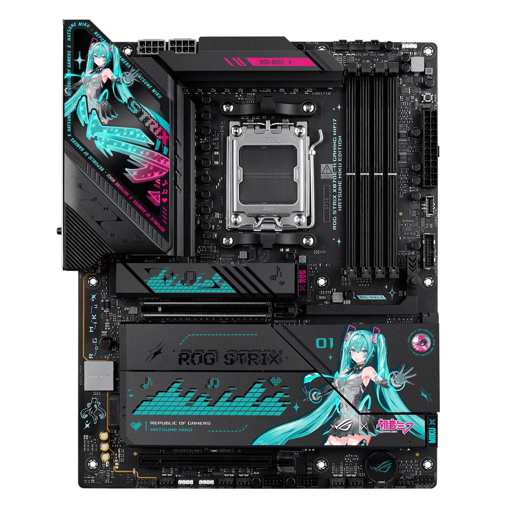 ASUS ROG Strix X870E-H Gaming WiFi7 Hatsune Miku Edition Mainboard AM5 ATX DDR5