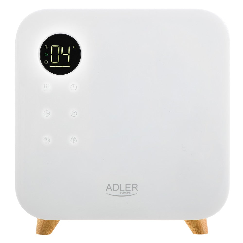 Adler AD 7974W Ultraschall Luftbefeuchter 5,5 L, Top Fill Raumluftbefeuchter mit Hygrostat 40-80 %, LED Display, Kaltnebel, Nachtmodus, Pflanzenmodus, Timer, Weiß