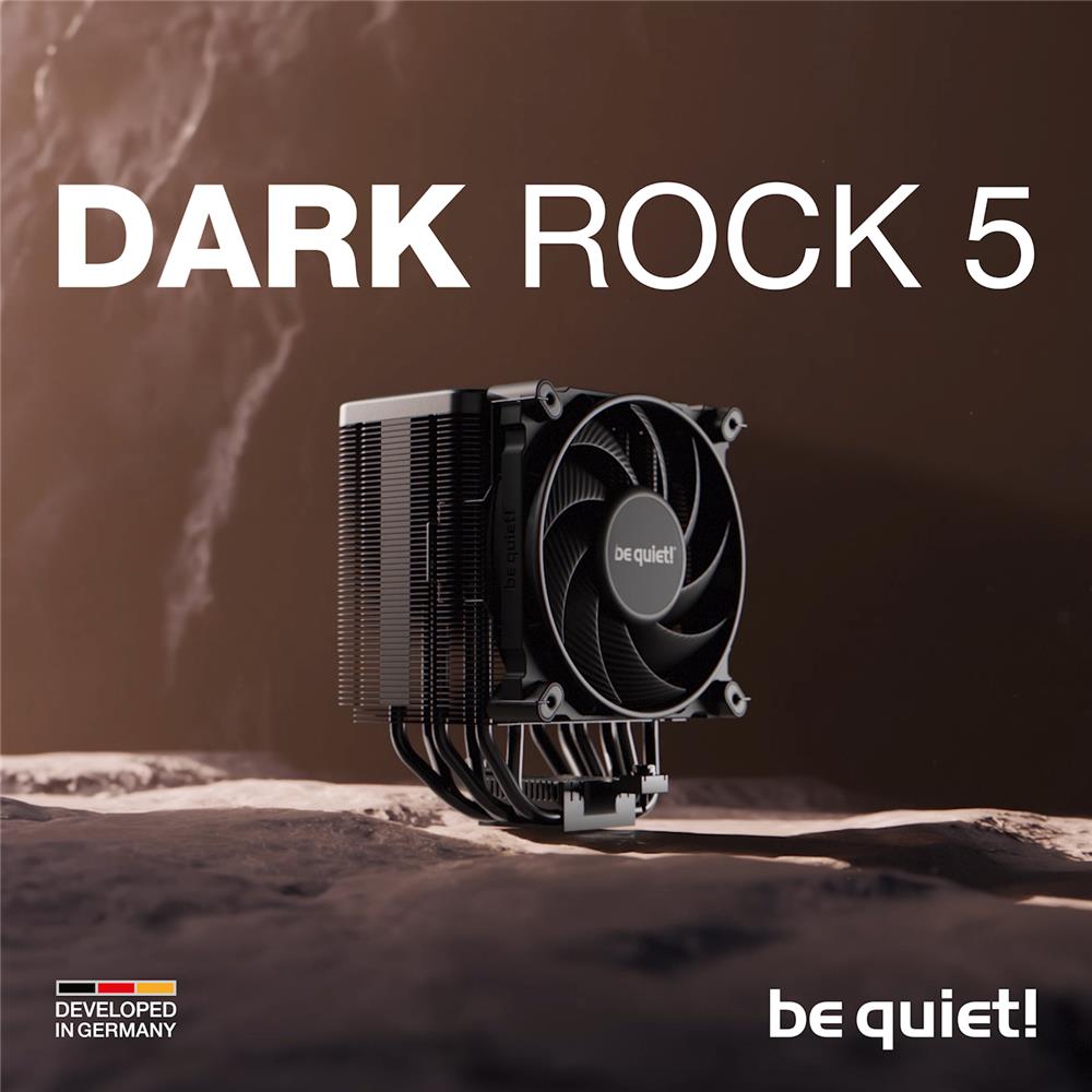 be quiet! Dark Rock 5 CPU Luftkühler mit Silent Wings 4 120mm PWM