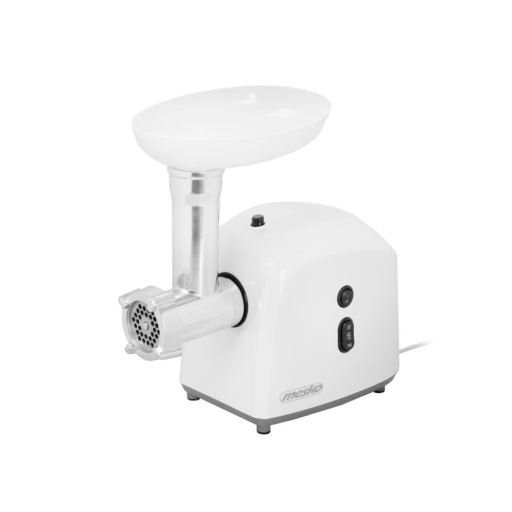 Mesko MS 4805 Fleischwolf 1500 Watt mit Wurstaufsatz Weiß