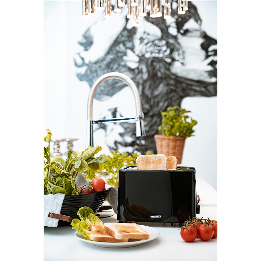 Mesko MS 3220 Toaster 2 Scheiben 900 Watt Schwarz