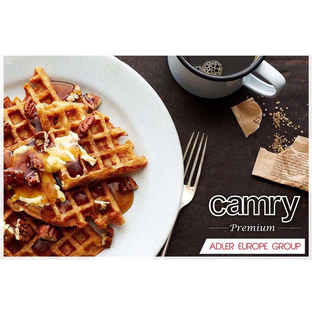 Camry CR 3022 Waffeleisen 1000 W Waffelmaker Waffelmaschine 5 Herzwaffeln