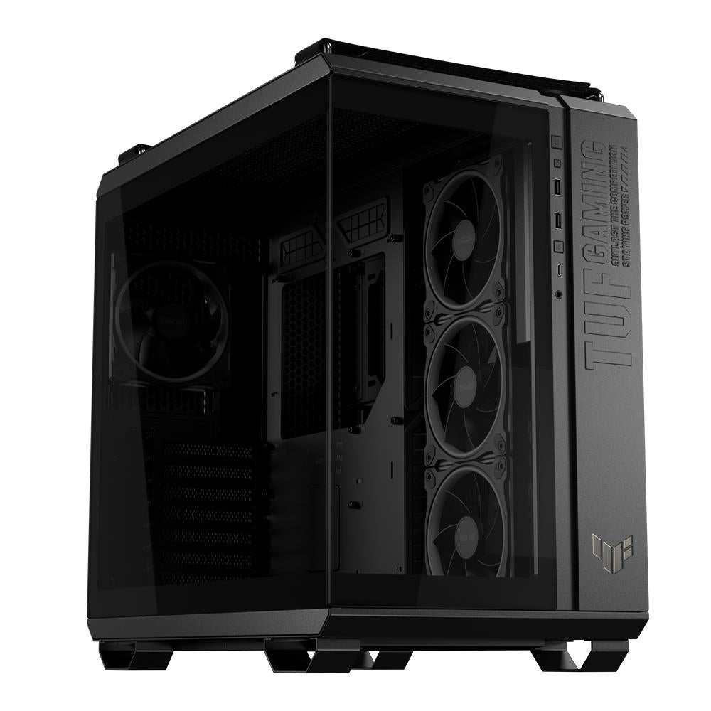 ASUS TUF Gaming GT502 Horizon TG ARGB Black Zweikammer PC Gehäuse mit 4 ARGB Lüftern