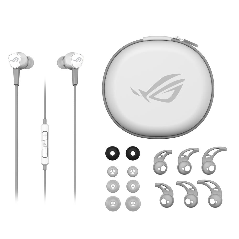 ASUS ROG Cetra II Core Moonlight White In-Ear-Gaming-Kopfhörer 3,5-mm-Stecker weiß