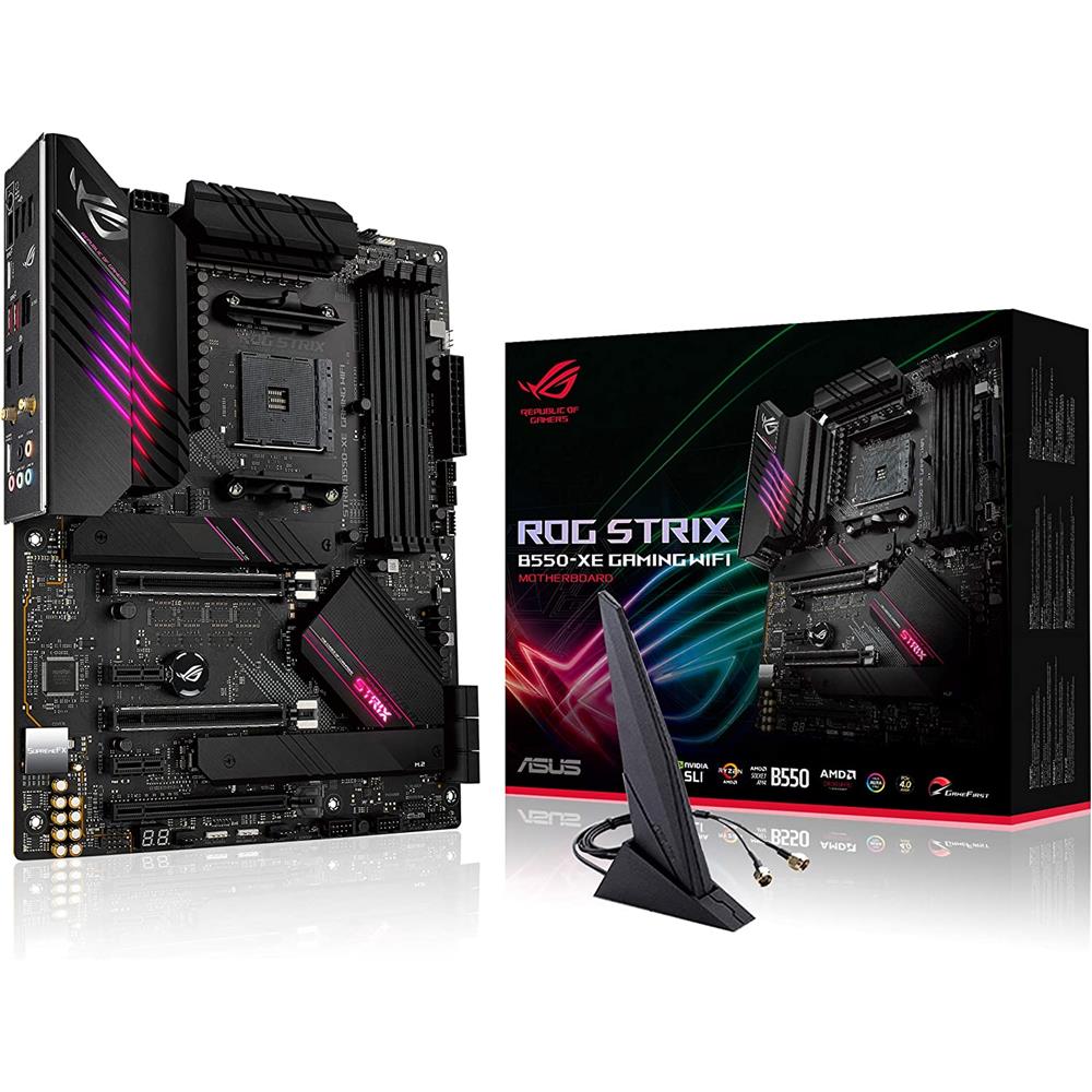 ASUS ROG Strix B550-XE WiFi Gaming Mainboard AMD Ryzen AM4 ATX PCIe M.2 USB RGB Aura Sync