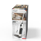 Adler AD 7077 Nass-Trockensauger 2-in-1 kabellos, Akku Hartbodenreiniger mit Saug- und Wischfunktion, HEPA 13, Selbstreinigung, LED Display, 27 Min Laufzeit, Weiß-Schwarz