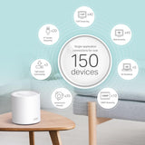 TP-Link Deco X60 AX3000 Wi-Fi 6 WLAN Mesh 3er Set Dualband 3000Mbit/s Reichweite bis zu 650m² Weiß