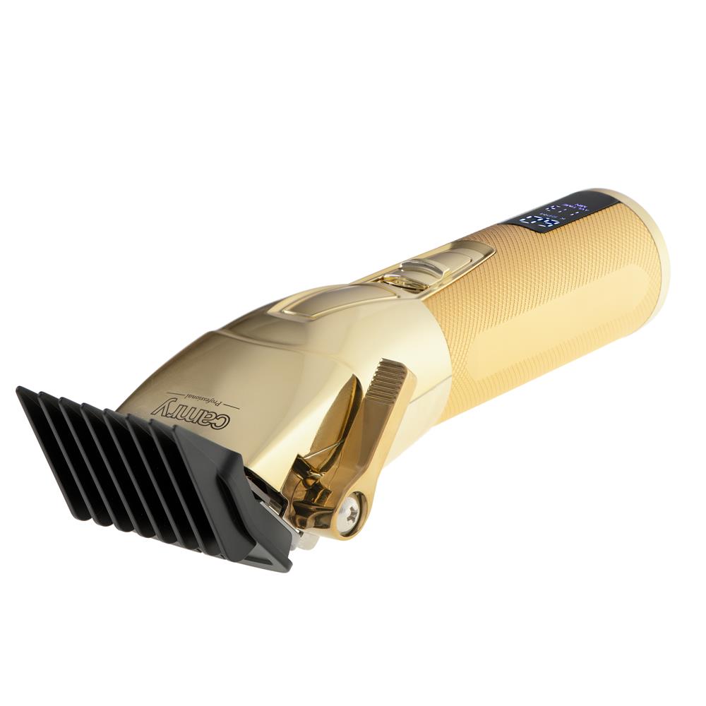 Camry CR 2835 Premium Metallic Haarschneidemaschine gold Trimmer Bartschneider mit LCD