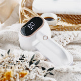Adler AD 9622 Fusselentferner mit LCD Display elektrisch aufladbar Weiß Gold
