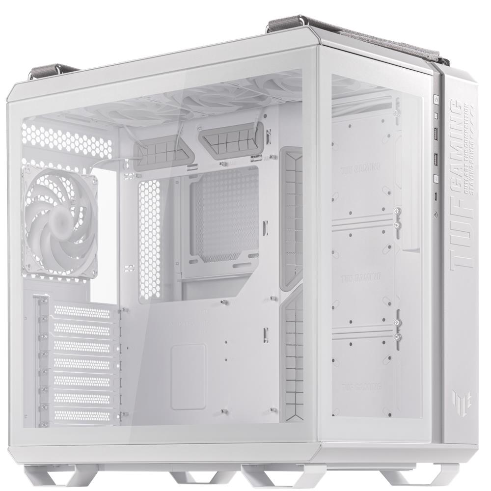 ASUS TUF Gaming GT502 PLUS TG White modulares Zweikammer PC Gehäuse