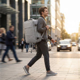 Camry CR 6880mg Reiserucksack 24 Liter, Handgepäck Rucksack mit Laptopfach bis 17 Zoll, Schuhfach, Nassfach, RFID-Fach, Business, Sport und Reisen, mittel grau