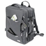 Camry CR 6881dg Business Rucksack 24 L erweiterbar, Handgepäck Rucksack 40x20x30 cm, Laptoprucksack bis 15,6 Zoll, RFID, USB, YKK-Reißverschlüsse, wasserabweisend