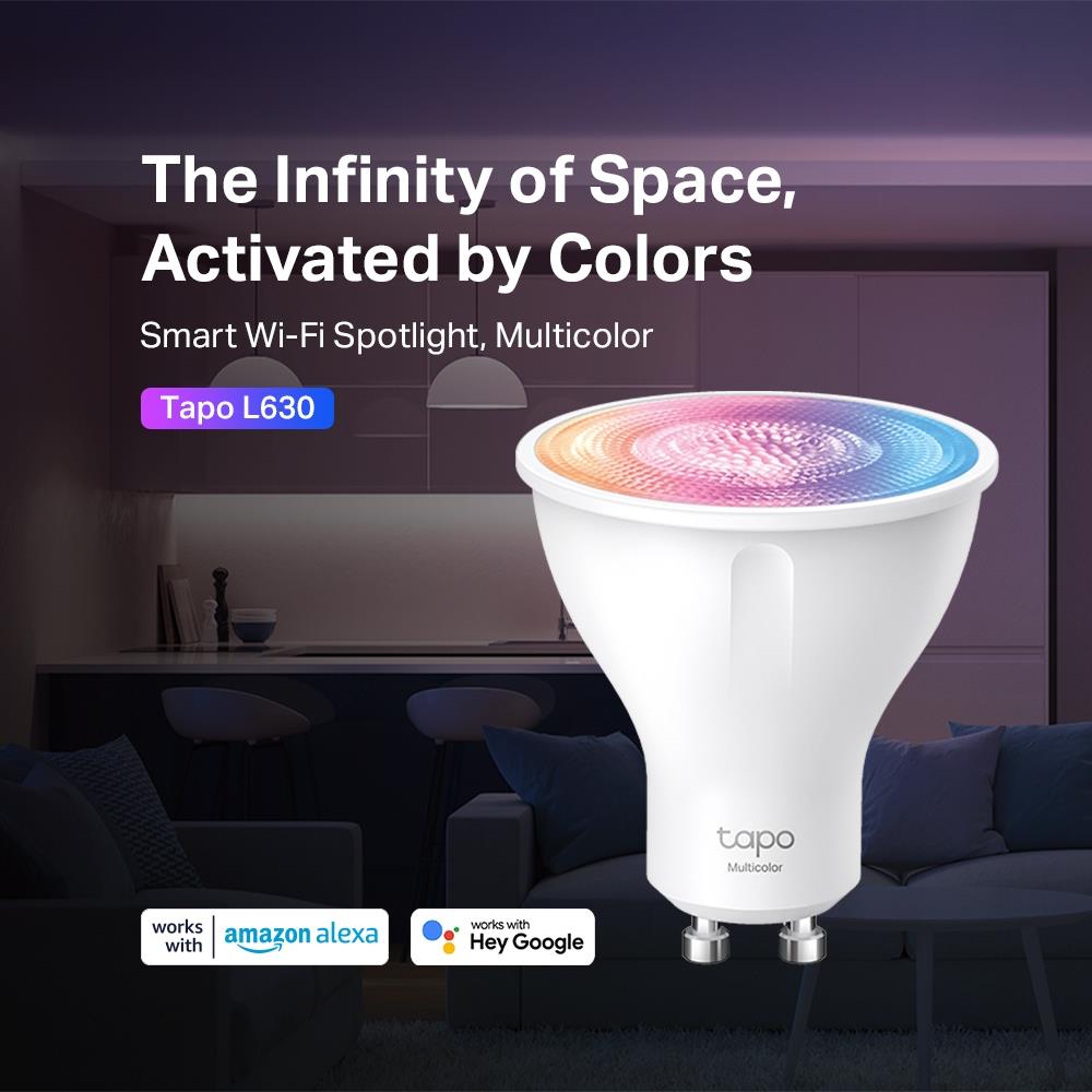 TP-Link Tapo L630 Smart WLAN Spot GU10 Multicolor dimmbar App Steuerung