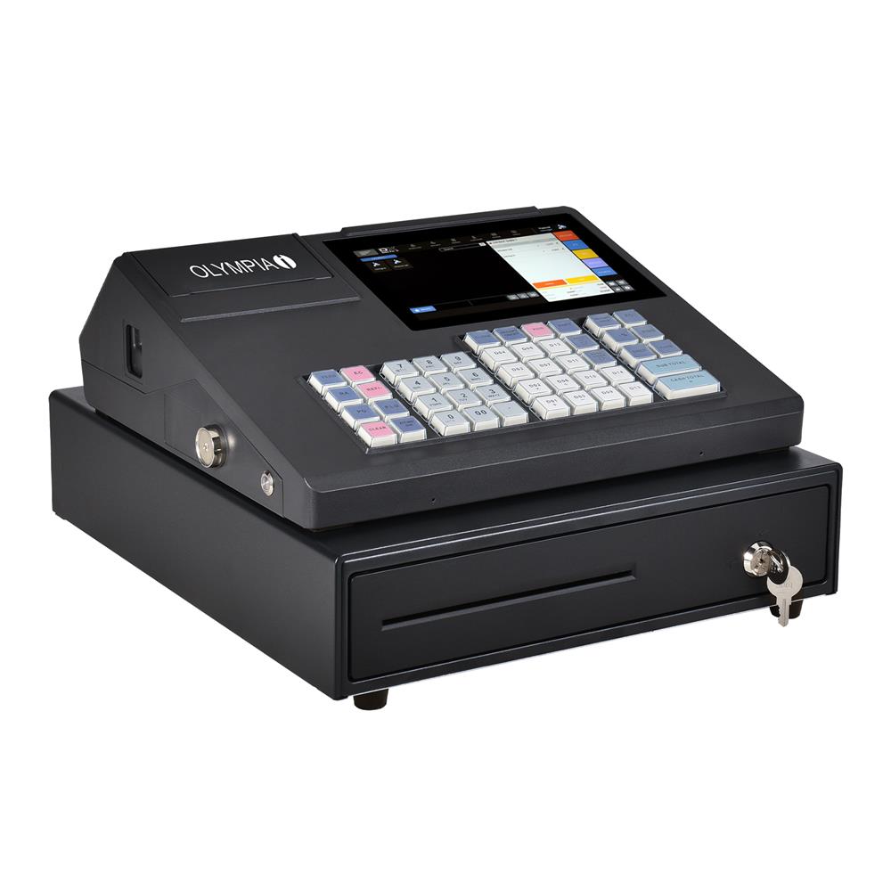 Olympia Kasse K200 inkl. Drucker Registrierkasse Kassensystem schwarz