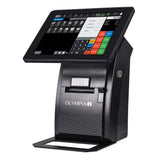 Olympia Registrierkasse T210 Kassensystem für Restaurant und Gastronomie Schwarz