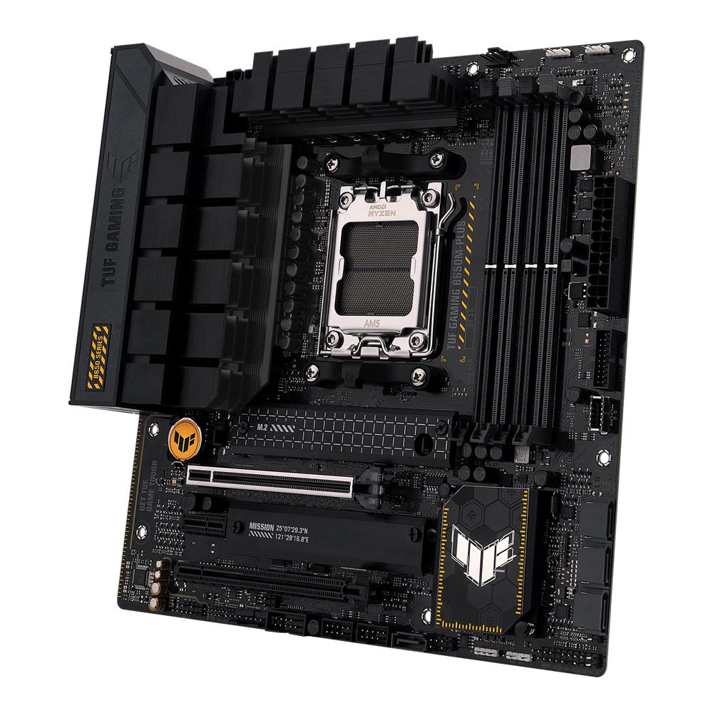 ASUS TUF GAMING B650M-PLUS Mainboard Sockel AMD AM5 Ryzen 7000 micro-ATX PCIe 5.0 DDR5 USB