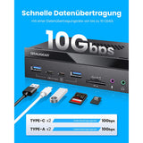 GRAUGEAR Multi Frontblende für 5,25" Schacht mit USB HUB und Kartenleser