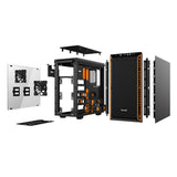 be quiet! Pure Base 600 Window Orange Gehäuse gedämmt 2 Pure Wings 2 Lüfter mit Seitenfenster