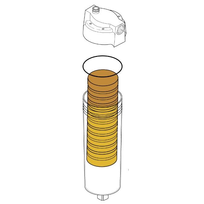 Nilfisk Original 1104041 Filterpatrone Einsatzfilter 50 µm