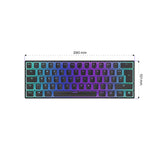 ENDORFY Thock Compact Wireless DE Kailh Box Red Pudding, Tastatur, Schwarz, Beleuchtet, kabellos, DE-Layout