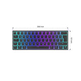ENDORFY Thock Compact Wireless Tastatur DE Layout Kailh Box Red Schwarz Pudding