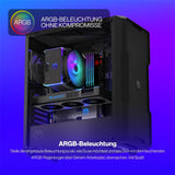 ENDORFY Fortis 5 ARGB CPU-Kühler, Beleuchtet, inklusive Wärmeleitpaste | EY3A010