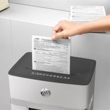 HP OneShred 10MC - Aktenvernichter, Sicherheitsstufe P-5, Micro Cut, 10 Blatt, 65 dB, 20 Liter