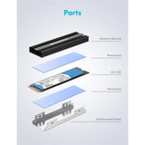 GRAUGEAR Kühlkörper Kit für PlayStation 5 M.2 SSD Speichererweiterung