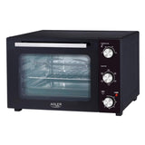 Adler AD 6025 Elektrobackofen 35 L mit Ober Unterhitze Umluft und Drehspieß Schwarz