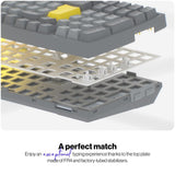 ENDORFY EY5D034 - Celeris 1800 DE, kabellose Tastatur mit 1800 Layout, QWERTZ, BT, Grau