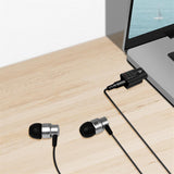 LogiLink USB‑C DAC Audio‑Adapter mit EQ, USB‑C auf 3,5 mm Klinke, schwarz