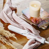 Adler AD 2326 Professioneller Haarglätter weiß/rosa – 2-in-1 Stylinggerät