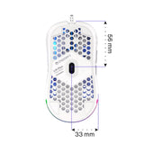 ENDORFY LIX Plus, Ultraleichte Gaming-Maus (59 g), 19000 DPI, Weiß | EY6A003