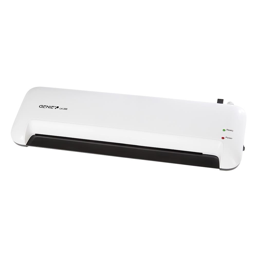 GENIE Laminiergerät LA 300 A3 + 5 DIN A3 Laminierfolien, weiß