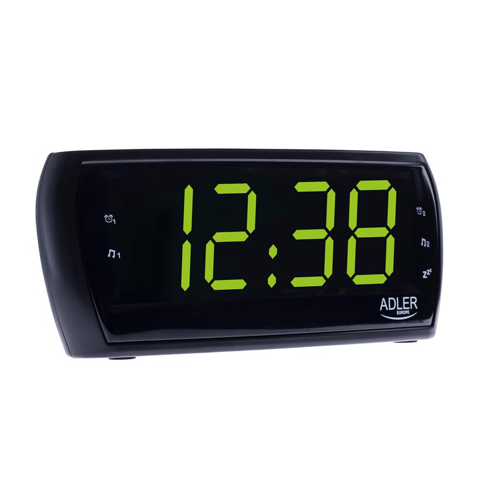 Adler AD 1121 Radiowecker AM/FM Uhr mit Helligkeitsregler und extra großem Display