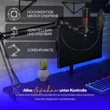 ENDORFY Solum Streaming USB Mikrofon Schwarz mit Anti Shock Montage