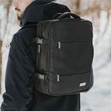 Camry CR 6881b Business Rucksack 24 L erweiterbar, Handgepäck Rucksack 40x20x30 cm, Laptoprucksack bis 15,6 Zoll, RFID, USB, YKK-Reißverschlüsse, wasserabweisend, schwarz