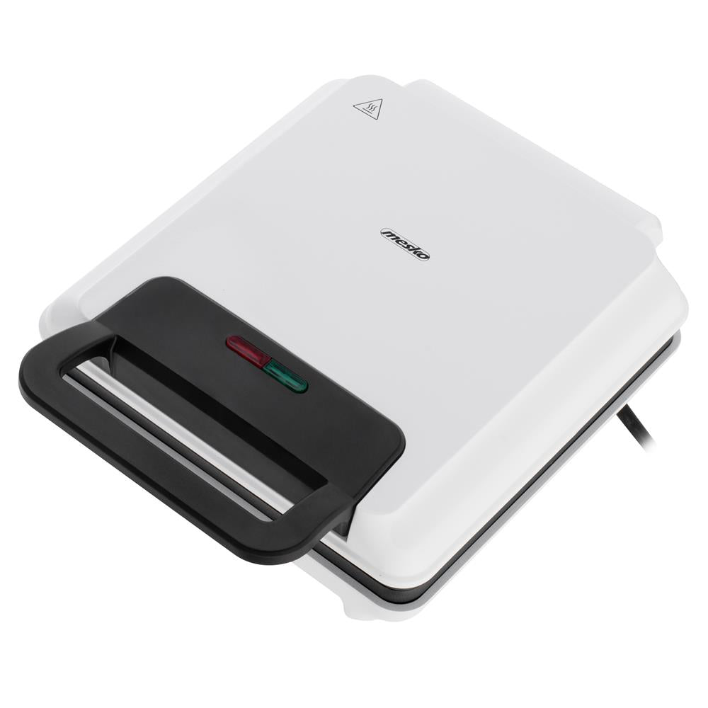 Mesko MS 3091 Waffeleisen – Weiß, 1800 W, Antihaftbeschichtung