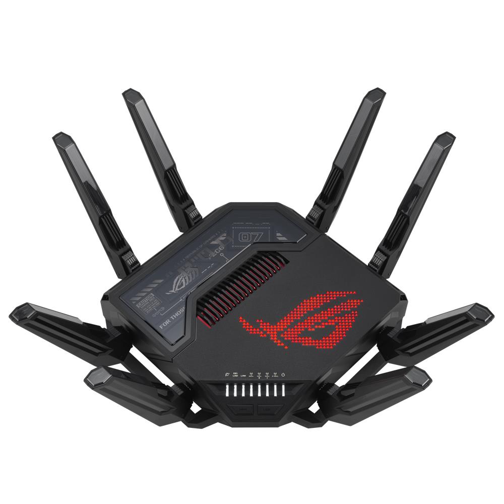 ASUS ROG Rapture GT-BE98 Quad-Band WiFi 7 Gaming Router (320MHz Bandbreite, duale 10G Ports, VPN)