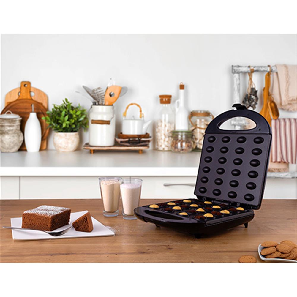Adler AD 3039b Keks-Maker-Waffeleisen XL für 24 Stück in Erdnussform Oreschki Zaubernüsse