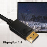 LogiLink DisplayPort Kabel male-male 4K/120Hz + 8K/60Hz Audio Video vergoldete Stecker schwarz 2m