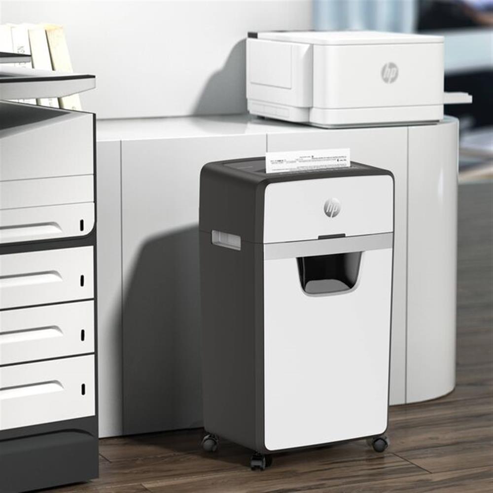 HP OneShred 16MC - Aktenvernichter, Sicherheitsstufe P-5, Micro Cut, 16 Blatt, 65 dB, 30 Liter