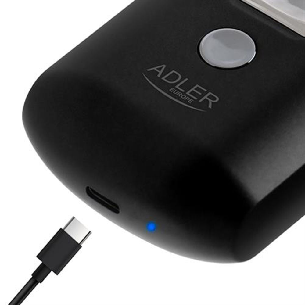Adler AD 2936 Reiserasierer USB Herrenrasierer Rasierer zum verreisen Kabellos Akku mit Netzkabel