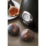 Camry CR 1344b Retro Wasserkocher mit Thermometer, 1,7 L Edelstahl Wasserkocher mit analoger Temperaturanzeige, 360° Basis, Kalkfilter, Teekocher für Tee, Kaffee, Schwarz