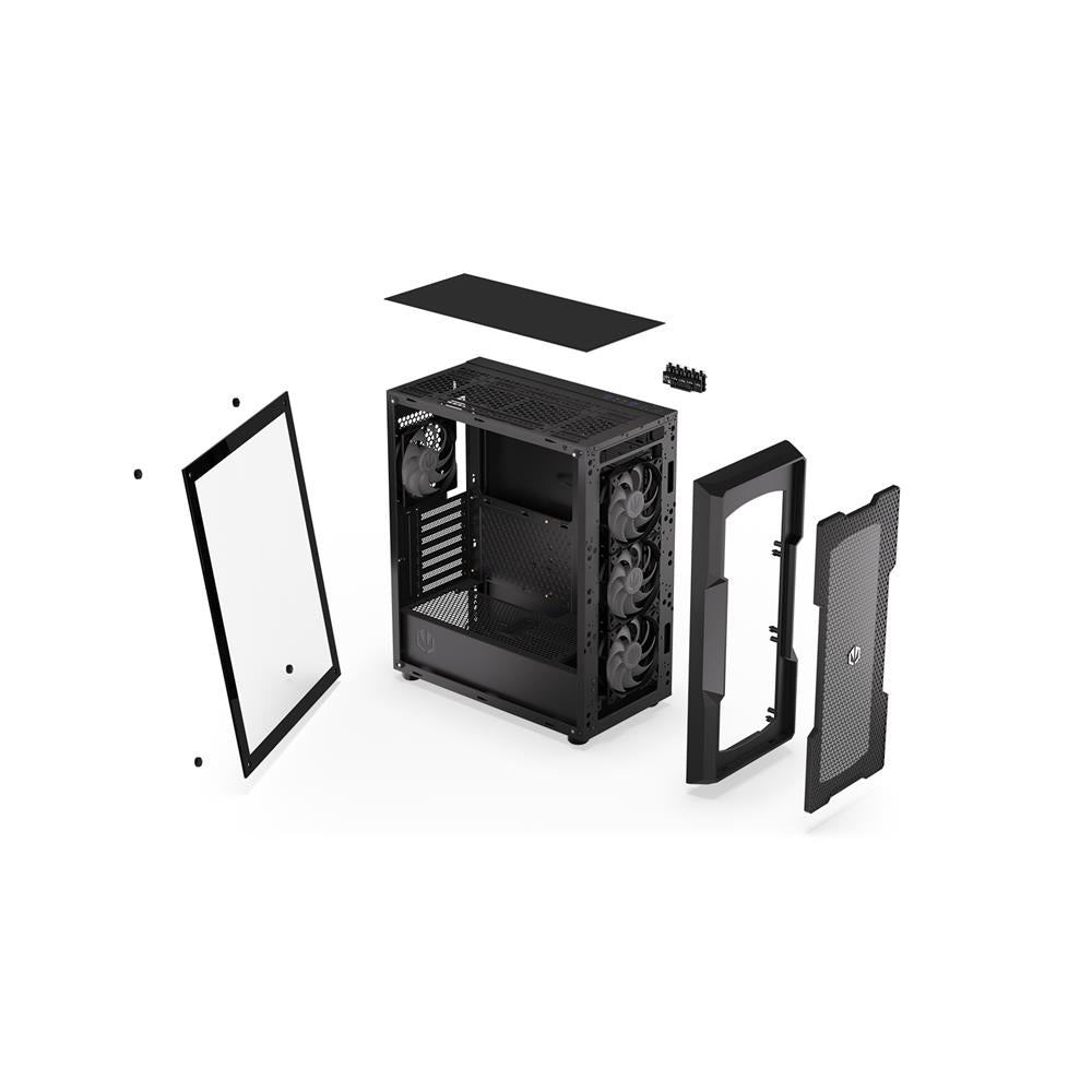 ENDORFY Regnum 400 ARGB, Gehäuse, Glas-Seitenfenster, schwarz