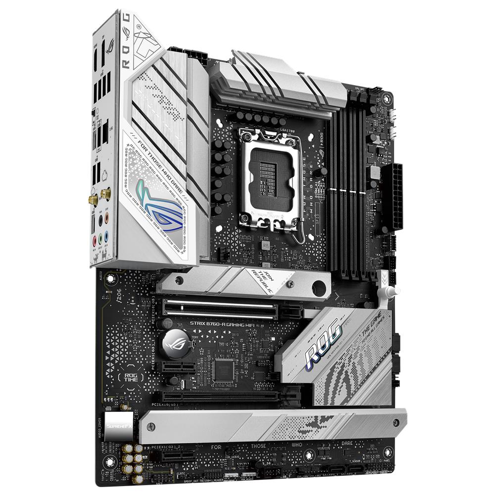 ASUS ROG STRIX B760-A GAMING WIFI Mainboard Sockel Intel LGA 1700 (ATX, DDR5, PCIe 5.0, WiFi 6E) weiß