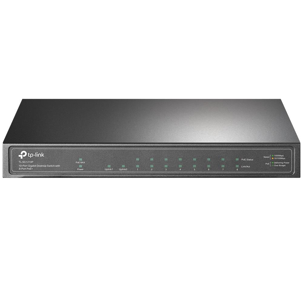 TP-Lionk TL-SG1210P 10-Port-Gigabit-Desktop-Switch mit 8 PoE+ Ports