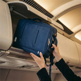 Camry CR 6881nb Business Rucksack 24 L erweiterbar, Handgepäck Rucksack 40x20x30 cm, Laptoprucksack bis 15,6 Zoll, RFID, USB, YKK-Reißverschlüsse, wasserabweisend